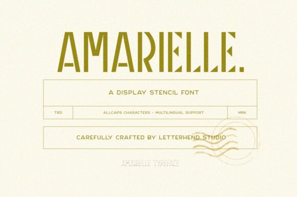 Amarielle Font: Bold and Modern Display Typeface