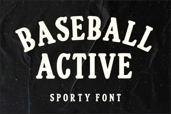 Baseball Active Font for Bold and Dynamic Design