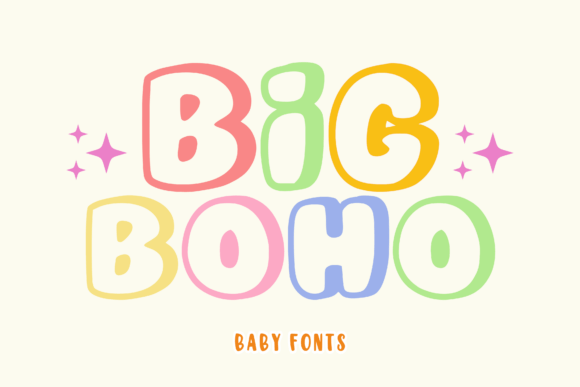 Big Boho: A Lively Display Font for Creative Content