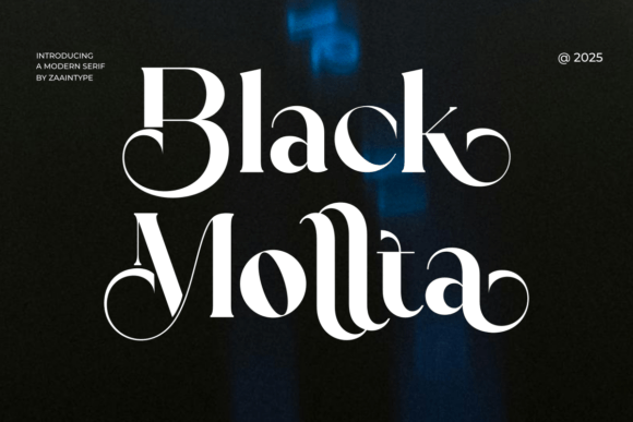 Black Mollta: A Bold Serif Font for Premium Branding