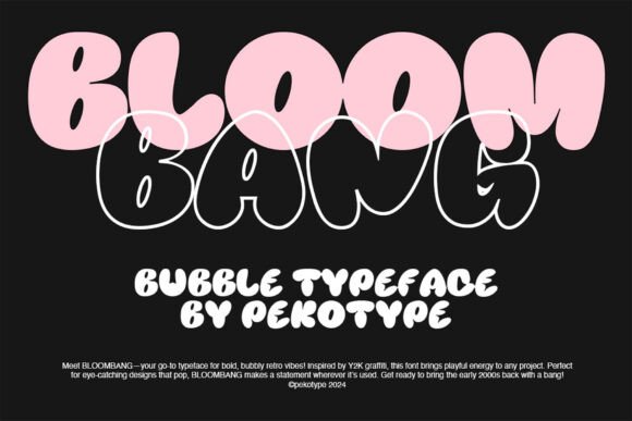 Bloombang: The Y2K Display Typeface for Bold Digital Brands