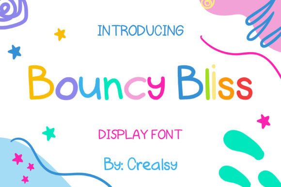 Bouncy Bliss: The Playful Display Font for Vibrant Brand Identity