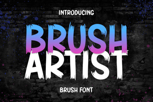 Brush Artist Font for Dynamic Editorial Design