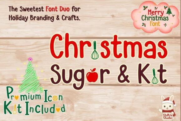 Christmas Sugar and Kit Duo: The Perfect Holiday Display Font
