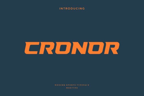 Cronor: A Modern Display Font for Bold Branding