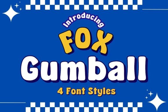 Fox Gumball – A Playful Display Font for Creative Projects