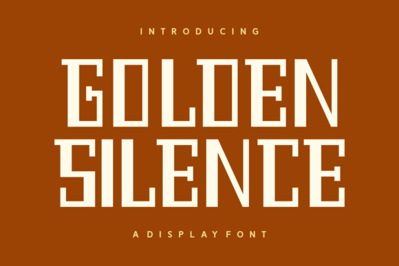 Golden Silence: A Premium Display Font for Creative Crafters