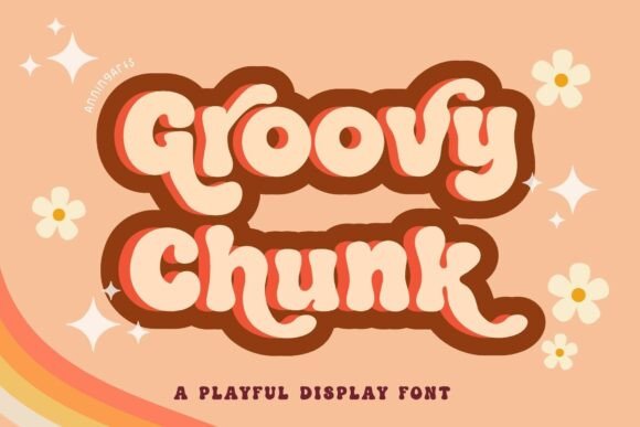 Groovy Chunk Display Font for Retro Web Design