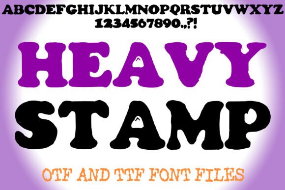 Heavy Stamp: A Powerful Display Typeface for Bold Branding