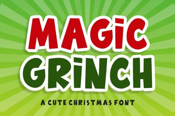 Magic Grinch Display Font for Festive Web Design