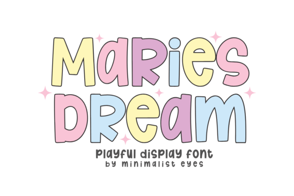 Maries Dream: A Modern Display Font for Bold Projects