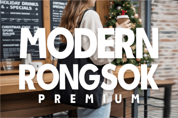 Modern Rongsok: A Premium Display Typeface for Creative Makers