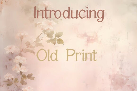 Old Print: A Vintage Font That Elevates Your Brand