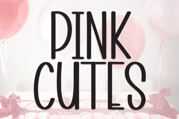 Pink Cutes: A Charming Display Font for Creative Projects