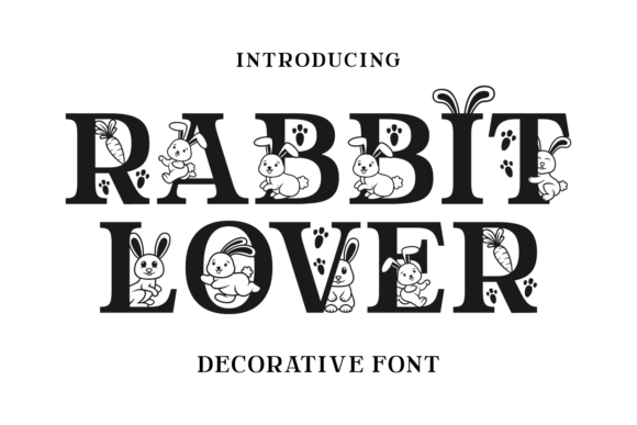 Rabbit Lover Font for Playful Editorial Design
