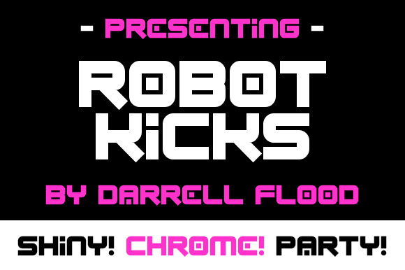 Robot Kicks: A Futuristic Display Font for Modern Editorial Design