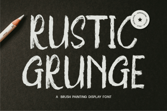 Rustic Grunge Font for Bold Brand Statements