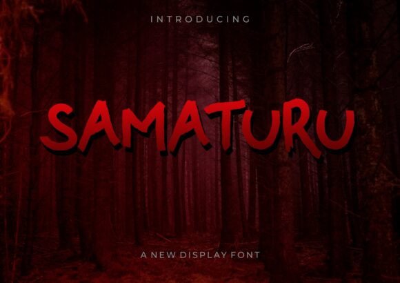 Samaturu: The Bold Display Font for Rebellious Branding