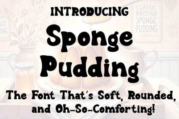 Sponge Pudding: The Quirky Display Font for Sweet Designs