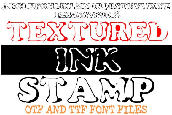 Textured Ink Stamp: The Bold Typeface for Authentic Branding