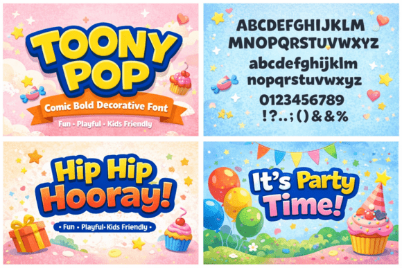 Toonypop: The Playful Display Font for Bold Small Business Branding