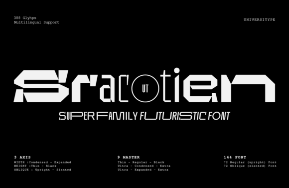 Ut Sracotien: A Display Font for Bold Digital Branding