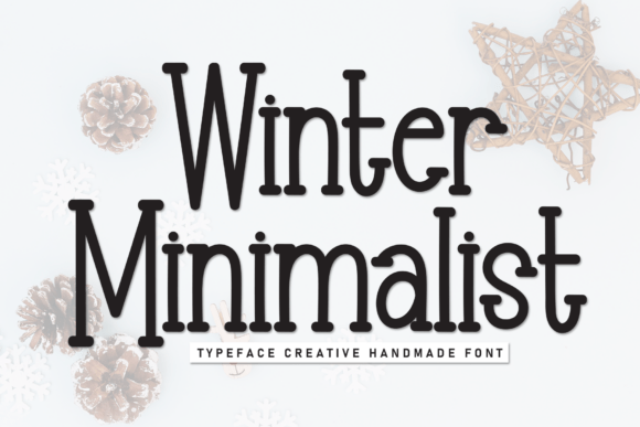 Winter Minimalist: A Handwritten Display Font for Editorial Design